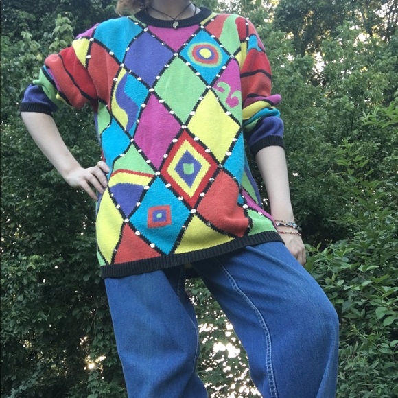 πππ¦ Funky Vintage L'eau Vive Sweater - Picture 5 of 13